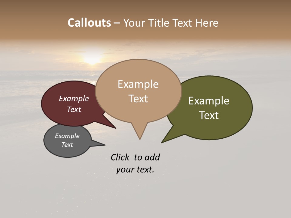 Water Orange Sky PowerPoint Template