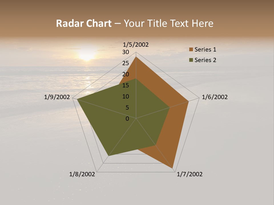 Water Orange Sky PowerPoint Template