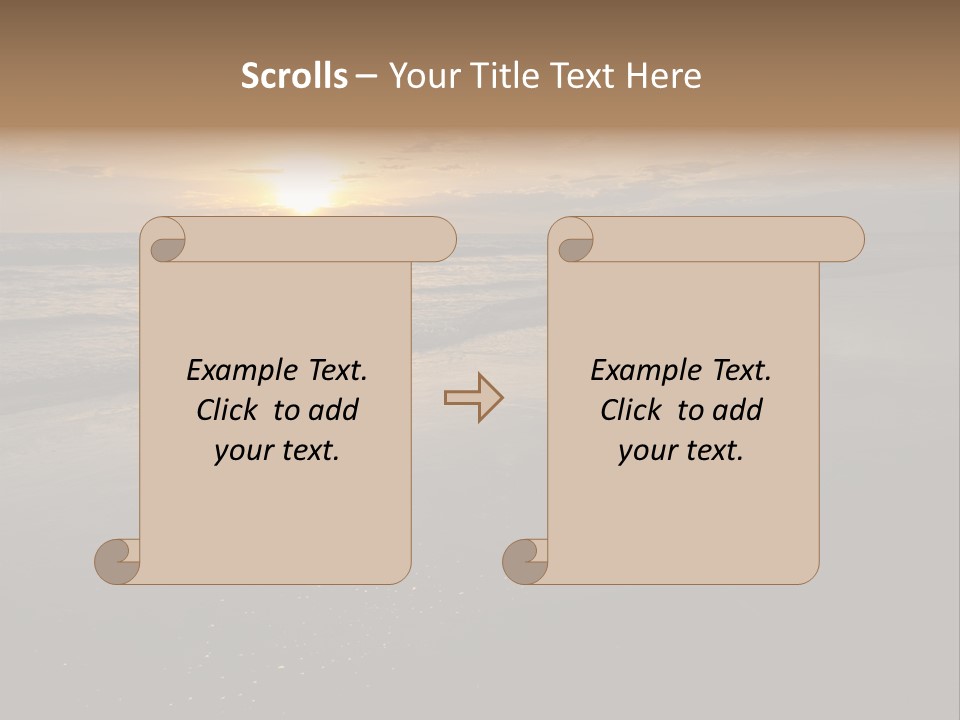 Water Orange Sky PowerPoint Template