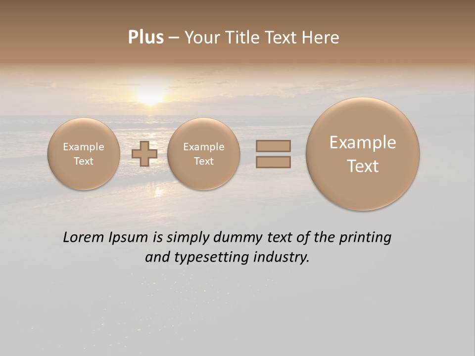 Water Orange Sky PowerPoint Template