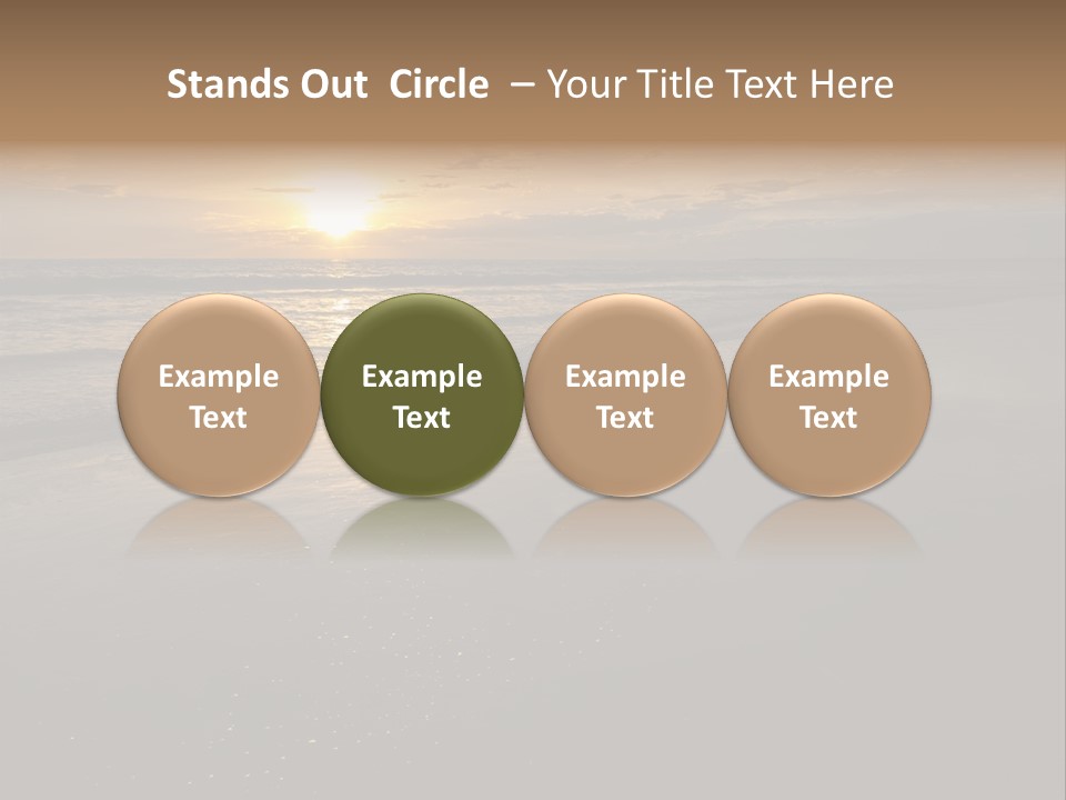 Water Orange Sky PowerPoint Template