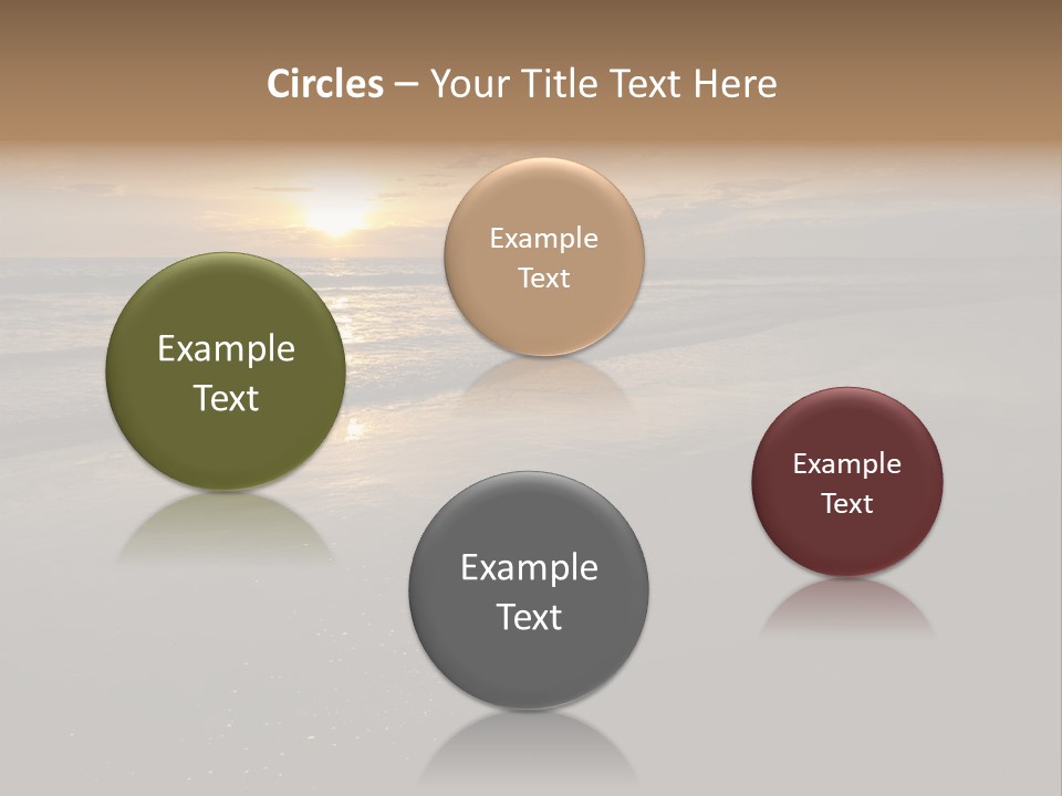 Water Orange Sky PowerPoint Template