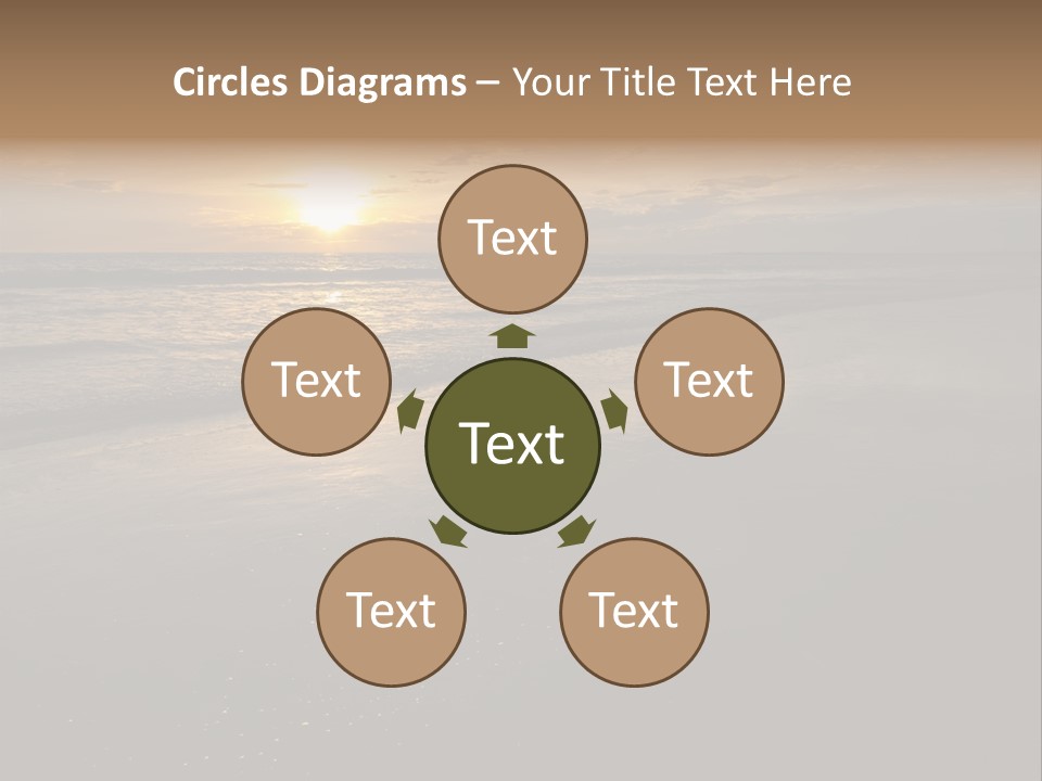 Water Orange Sky PowerPoint Template