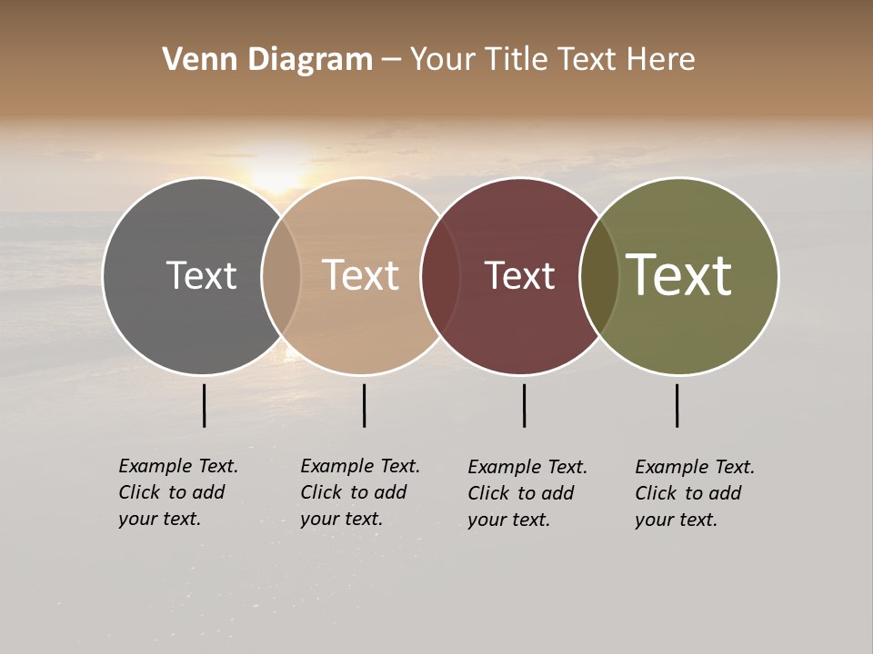 Water Orange Sky PowerPoint Template