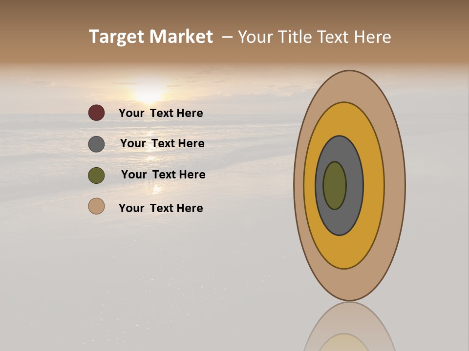 Water Orange Sky PowerPoint Template