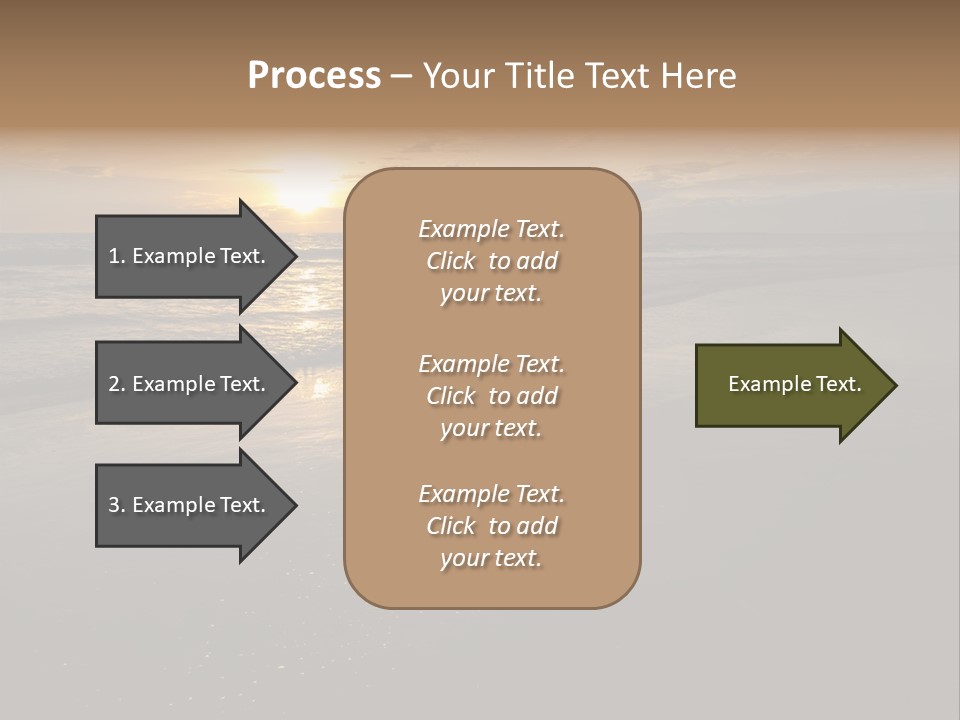 Water Orange Sky PowerPoint Template