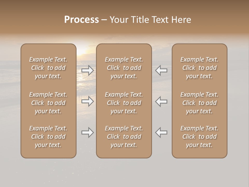 Water Orange Sky PowerPoint Template