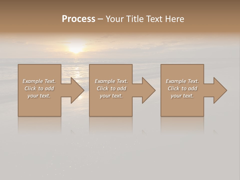Water Orange Sky PowerPoint Template