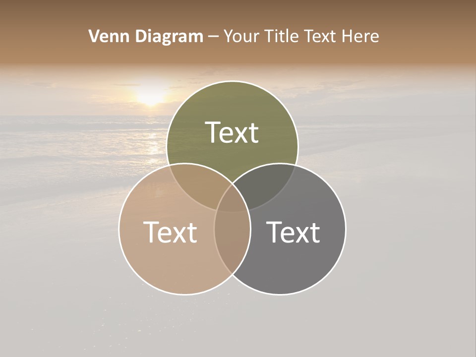 Water Orange Sky PowerPoint Template