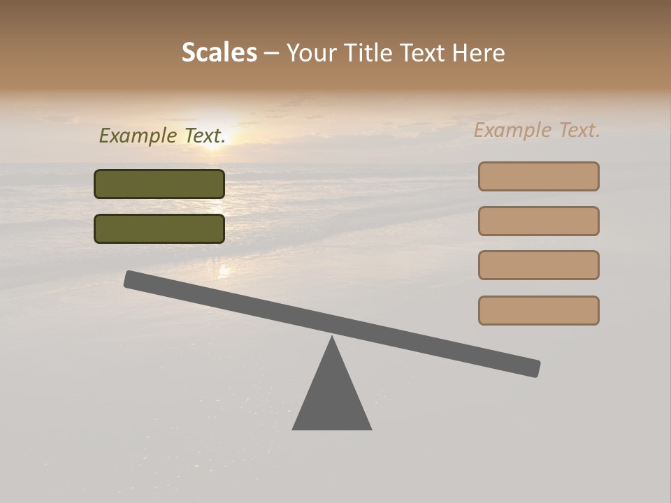 Water Orange Sky PowerPoint Template