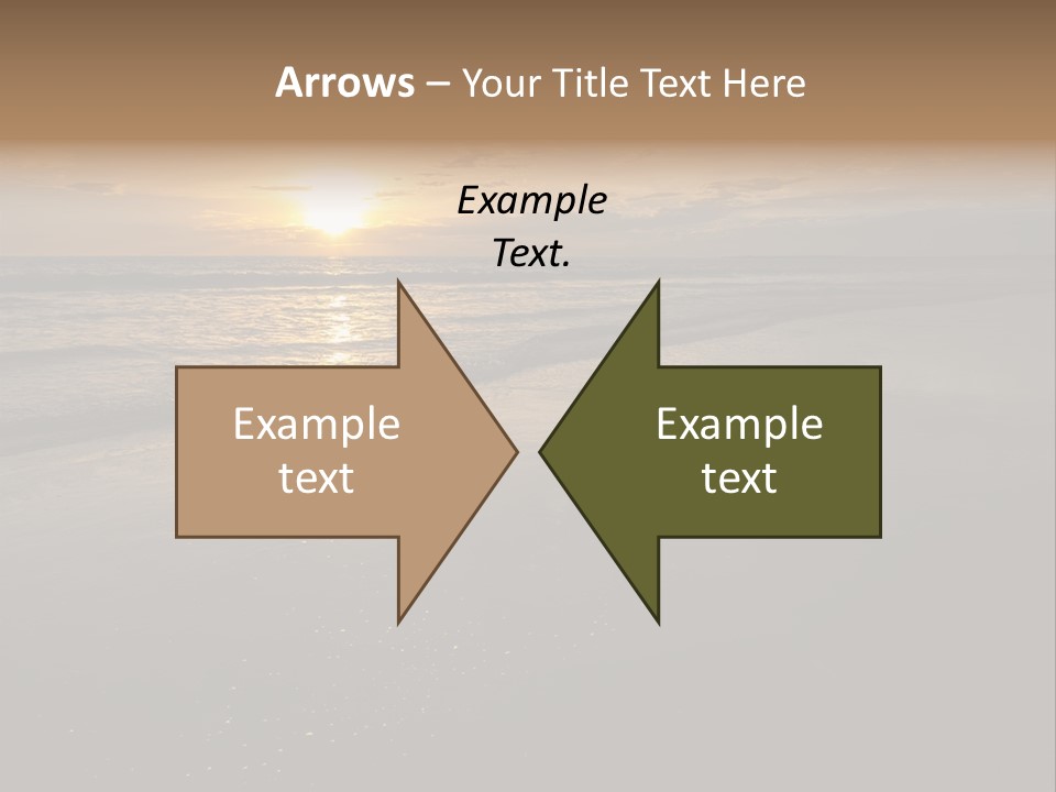 Water Orange Sky PowerPoint Template