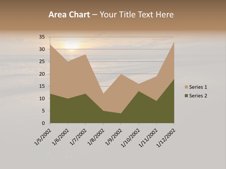 Water Orange Sky PowerPoint Template