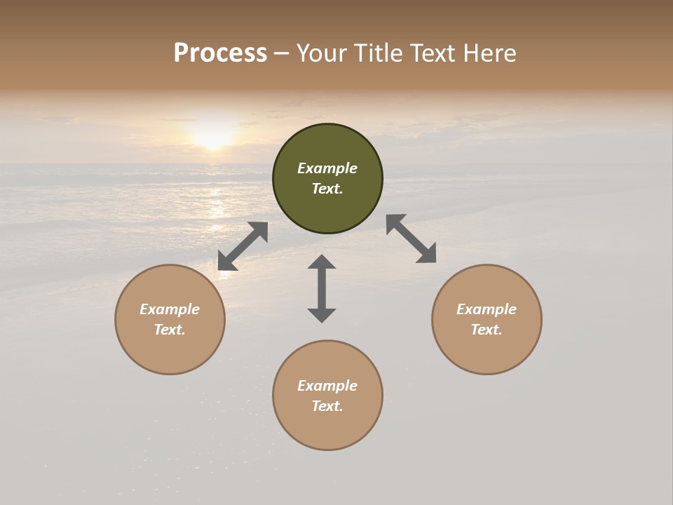 Water Orange Sky PowerPoint Template
