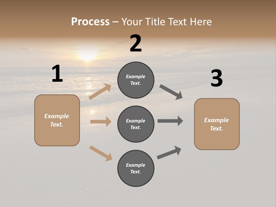 Water Orange Sky PowerPoint Template