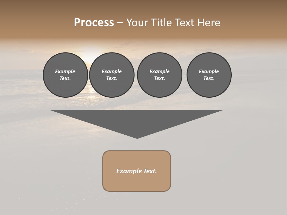 Water Orange Sky PowerPoint Template
