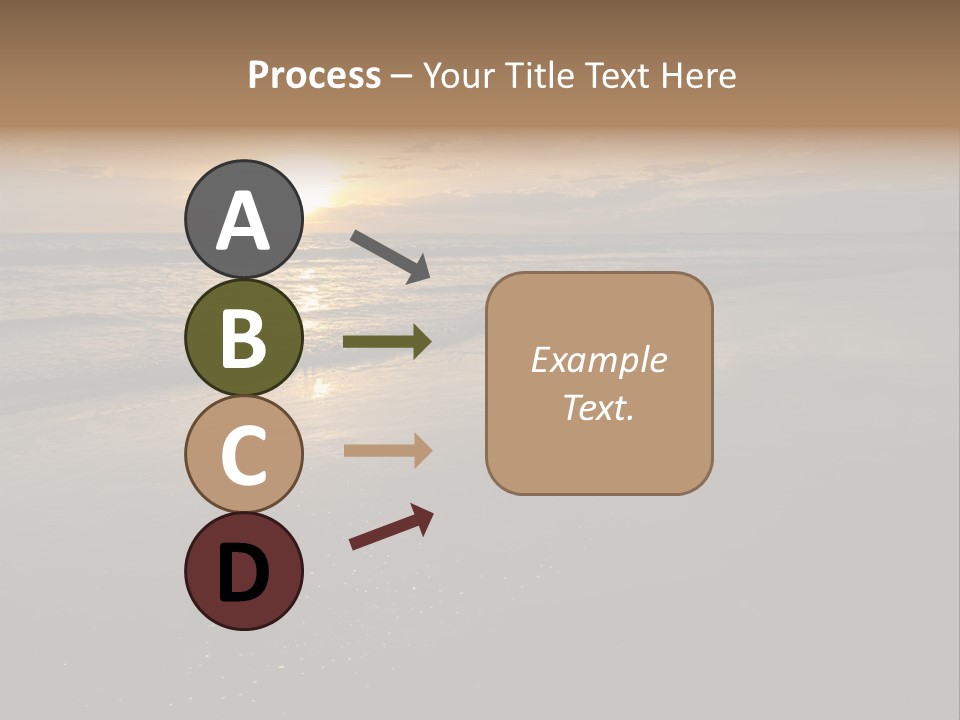 Water Orange Sky PowerPoint Template