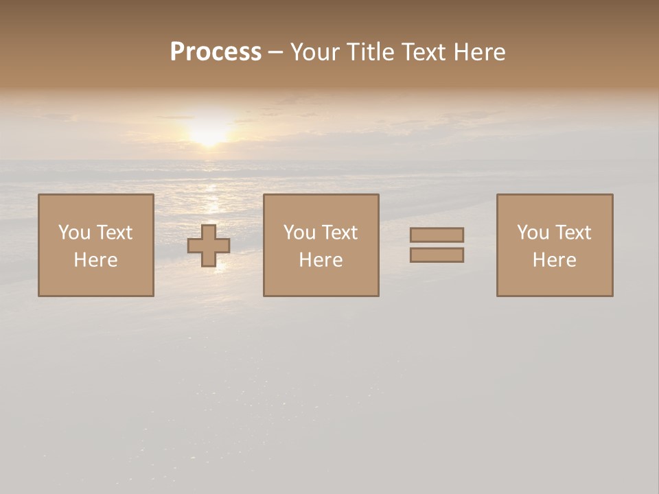 Water Orange Sky PowerPoint Template