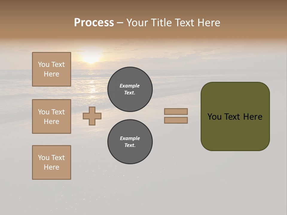 Water Orange Sky PowerPoint Template