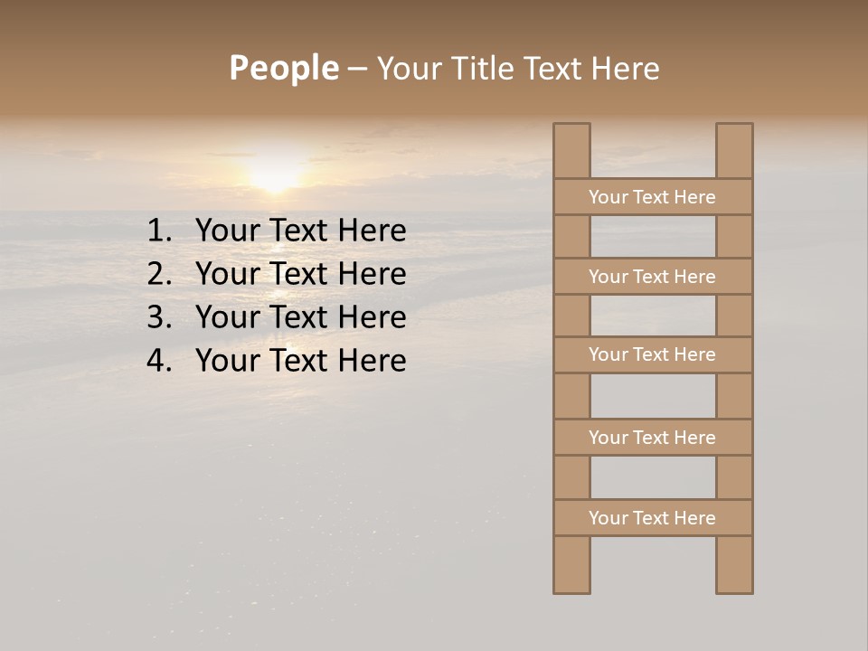 Water Orange Sky PowerPoint Template