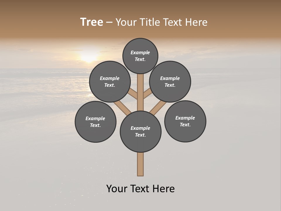 Water Orange Sky PowerPoint Template