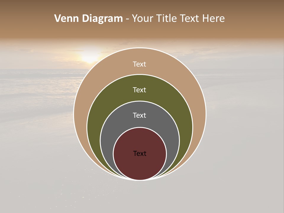 Water Orange Sky PowerPoint Template