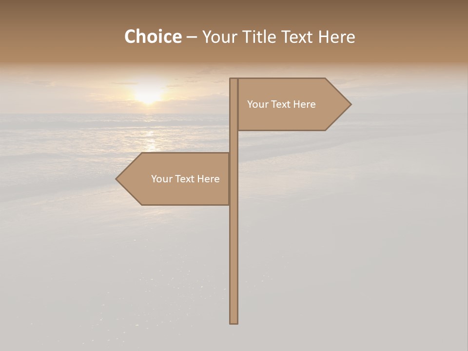 Water Orange Sky PowerPoint Template