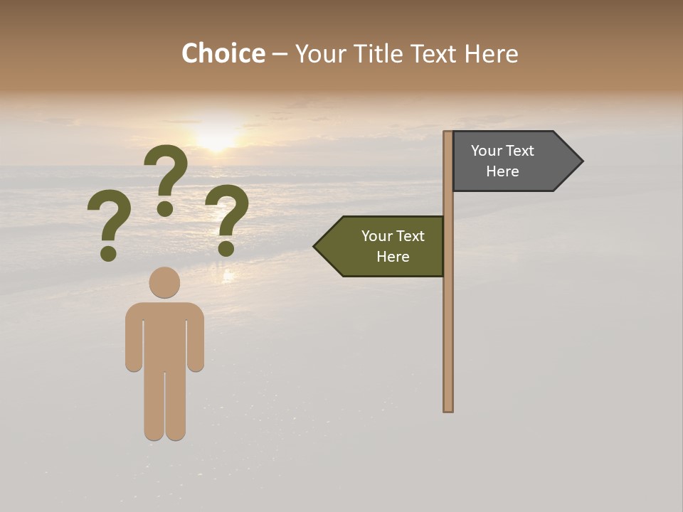 Water Orange Sky PowerPoint Template