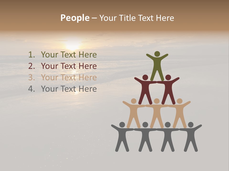 Water Orange Sky PowerPoint Template