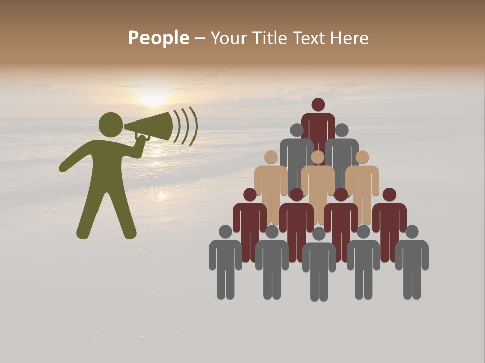 Water Orange Sky PowerPoint Template
