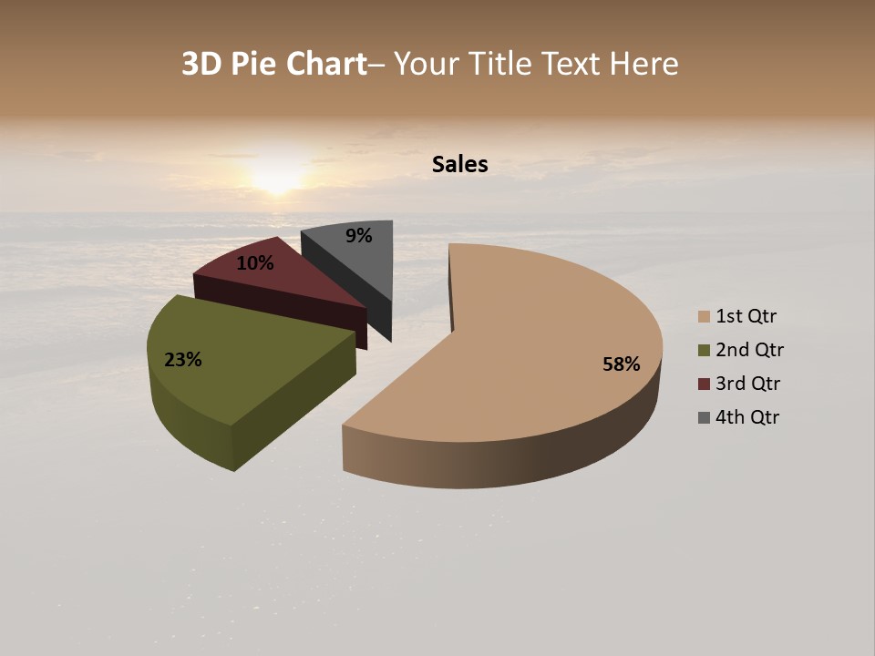 Water Orange Sky PowerPoint Template