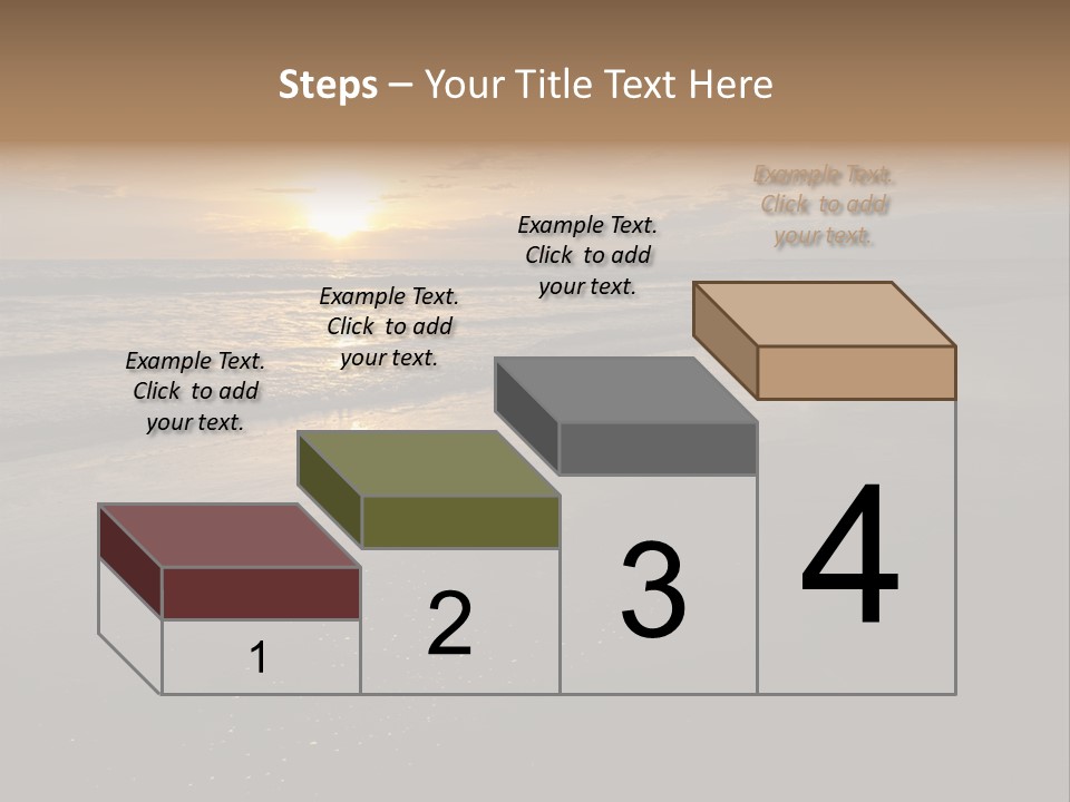 Water Orange Sky PowerPoint Template