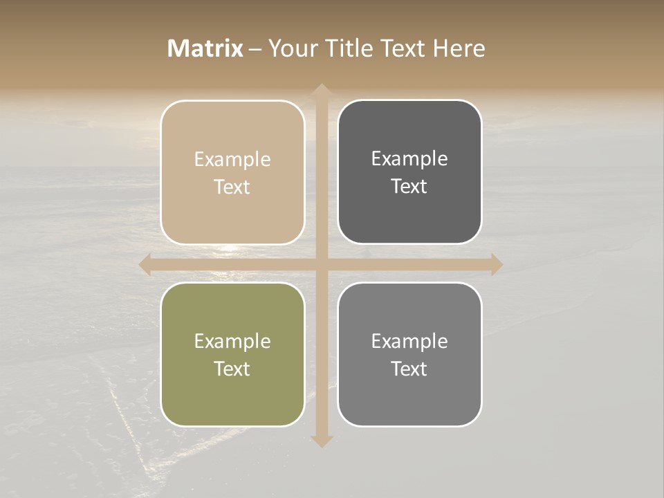 Horizon Orange Tropical PowerPoint Template