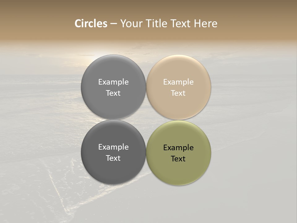 Horizon Orange Tropical PowerPoint Template