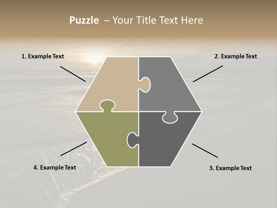 Horizon Orange Tropical PowerPoint Template