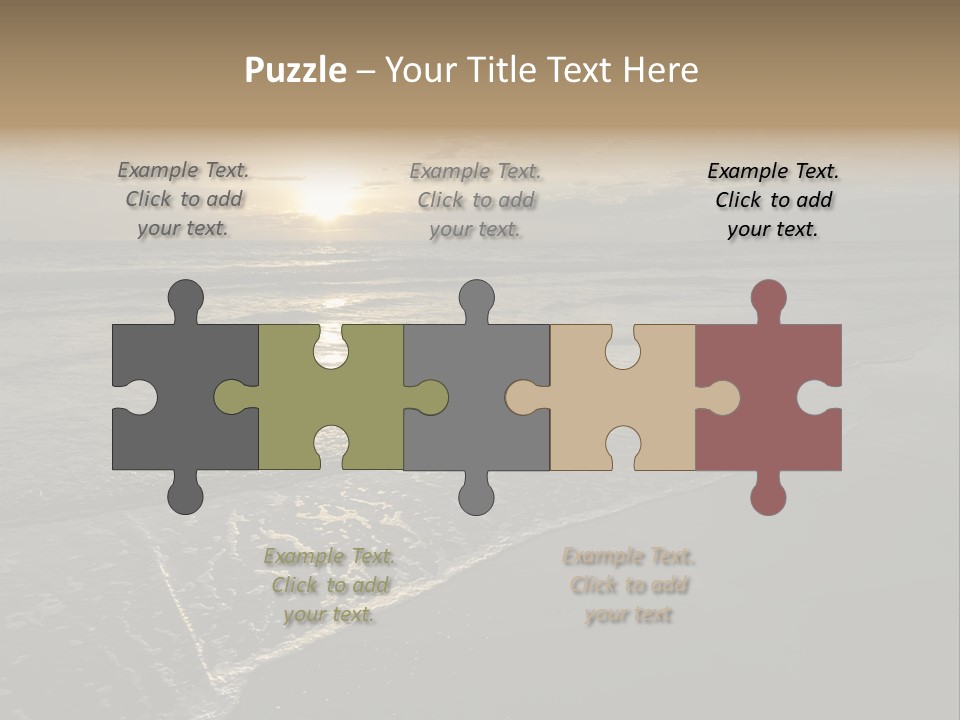 Horizon Orange Tropical PowerPoint Template