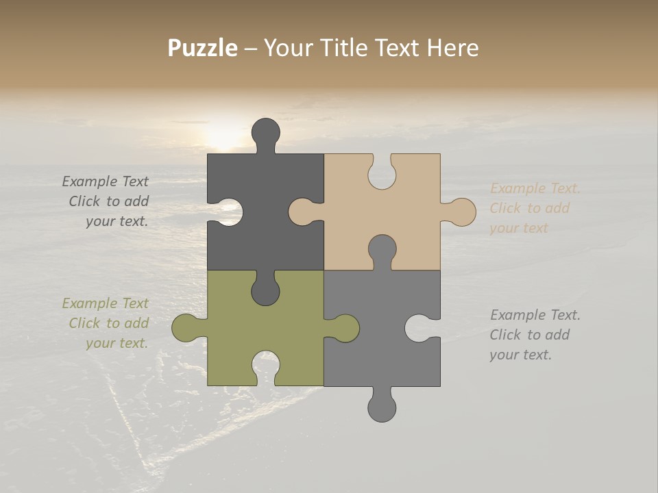 Horizon Orange Tropical PowerPoint Template