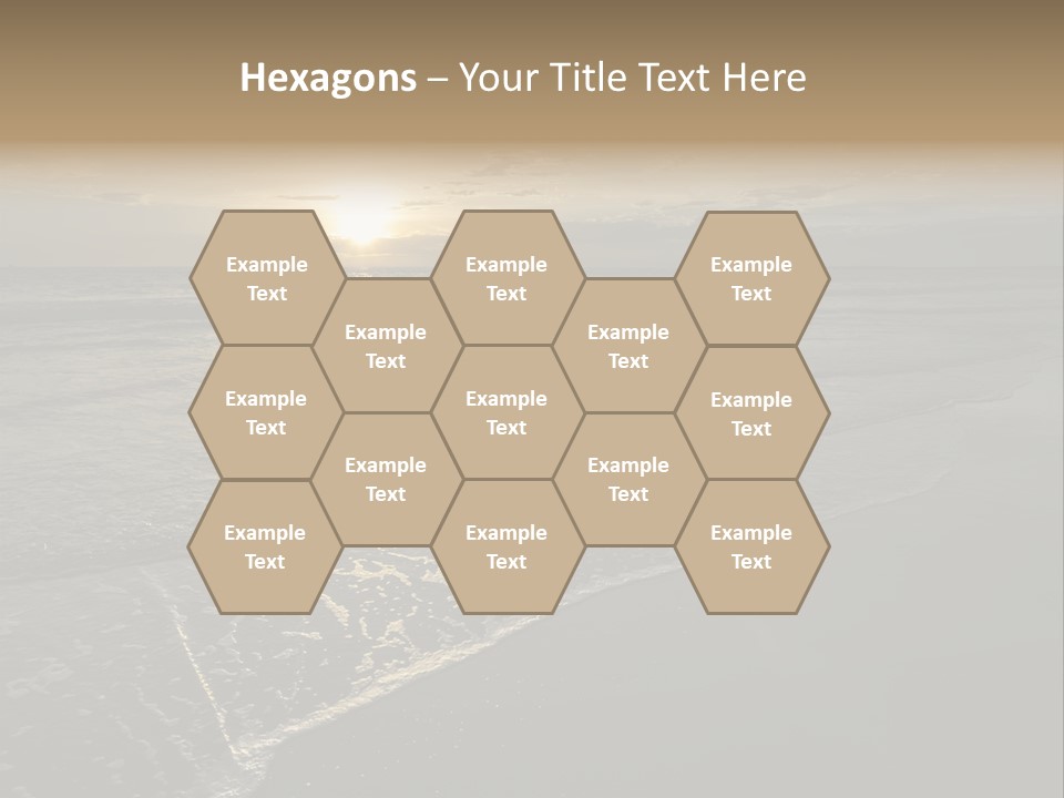 Horizon Orange Tropical PowerPoint Template