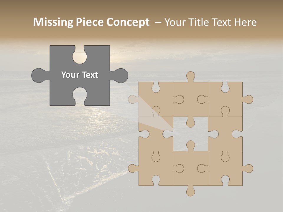 Horizon Orange Tropical PowerPoint Template