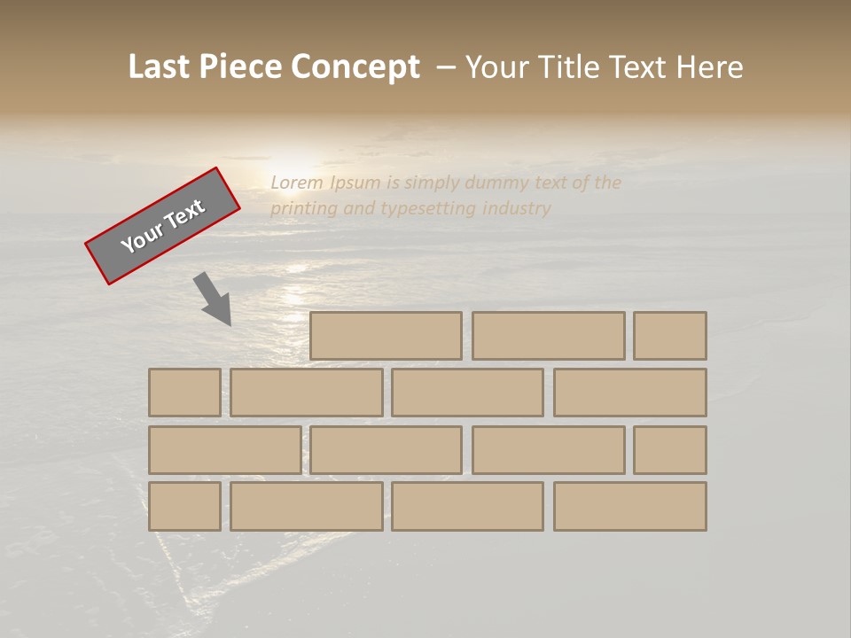 Horizon Orange Tropical PowerPoint Template