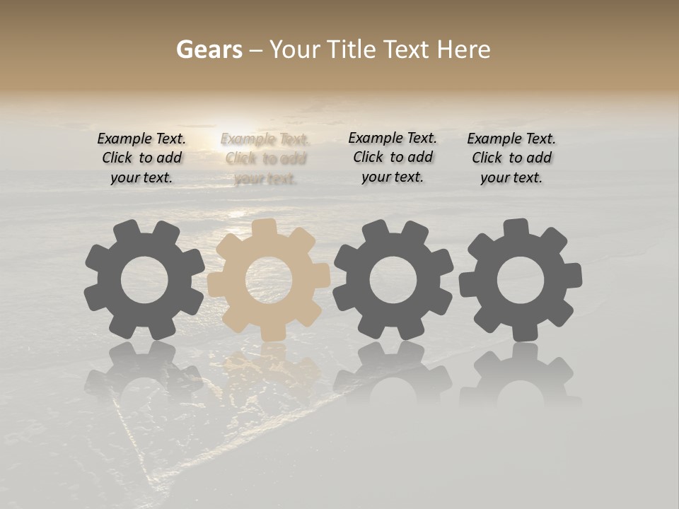 Horizon Orange Tropical PowerPoint Template