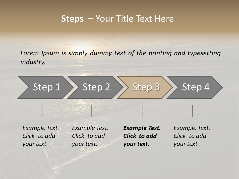 Horizon Orange Tropical PowerPoint Template