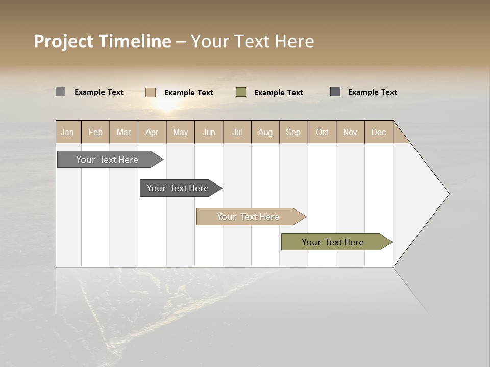 Horizon Orange Tropical PowerPoint Template
