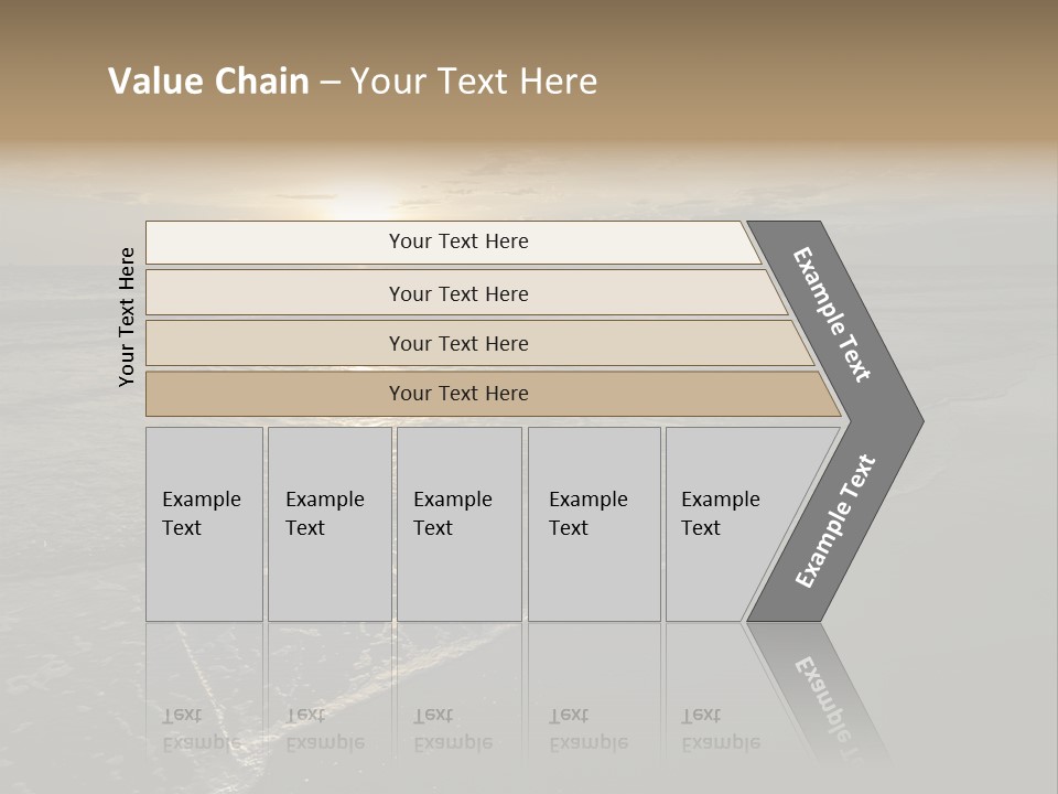 Horizon Orange Tropical PowerPoint Template