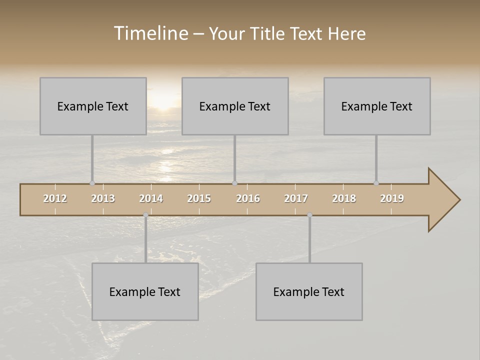 Horizon Orange Tropical PowerPoint Template