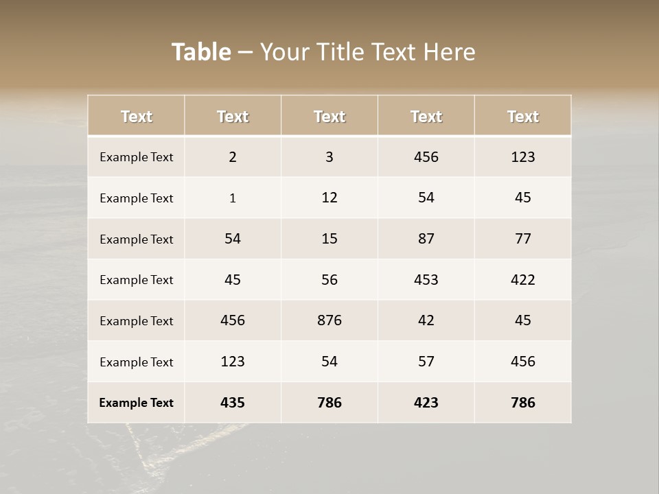 Horizon Orange Tropical PowerPoint Template