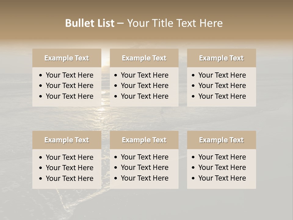 Horizon Orange Tropical PowerPoint Template