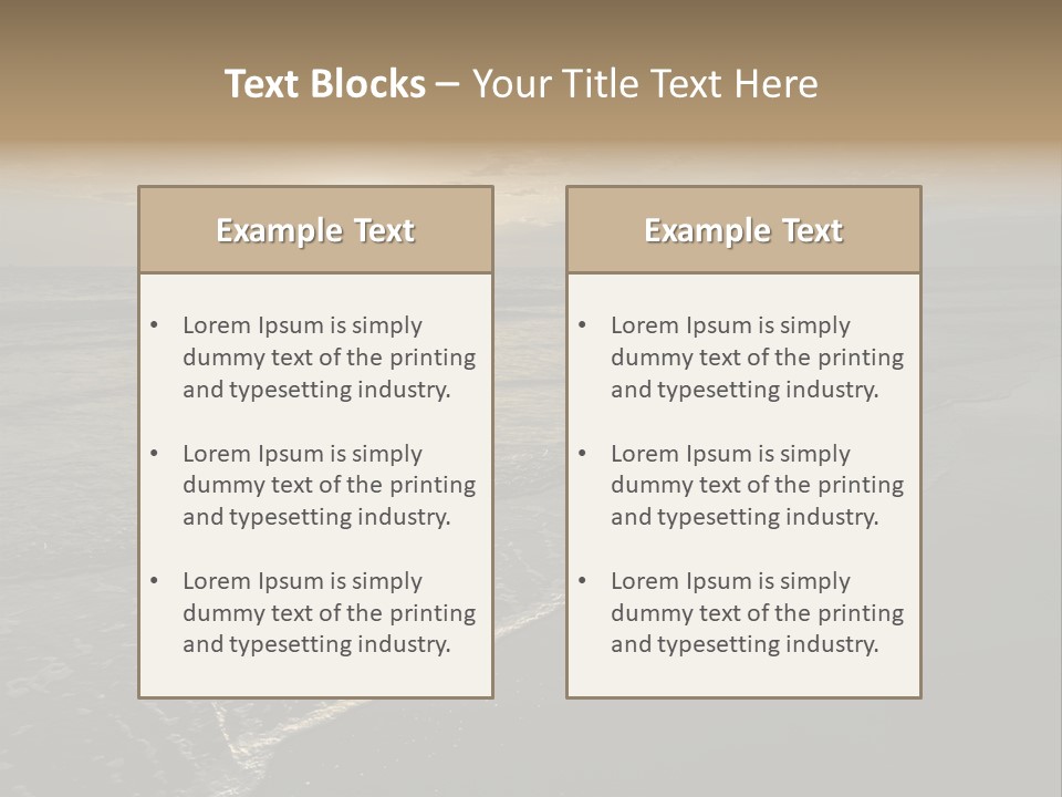 Horizon Orange Tropical PowerPoint Template