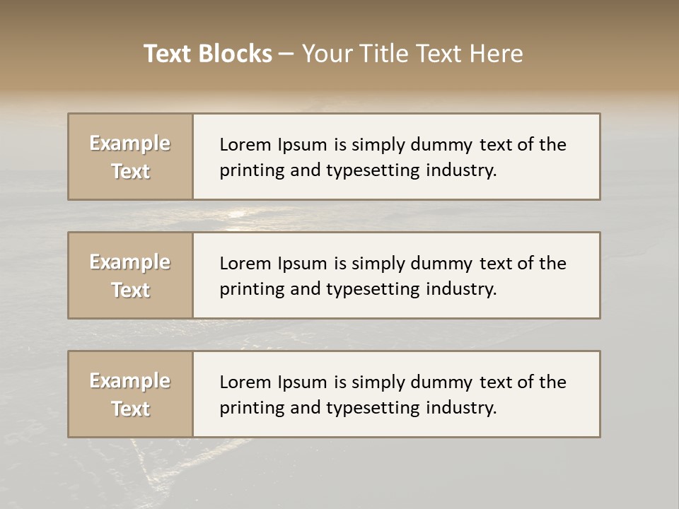 Horizon Orange Tropical PowerPoint Template