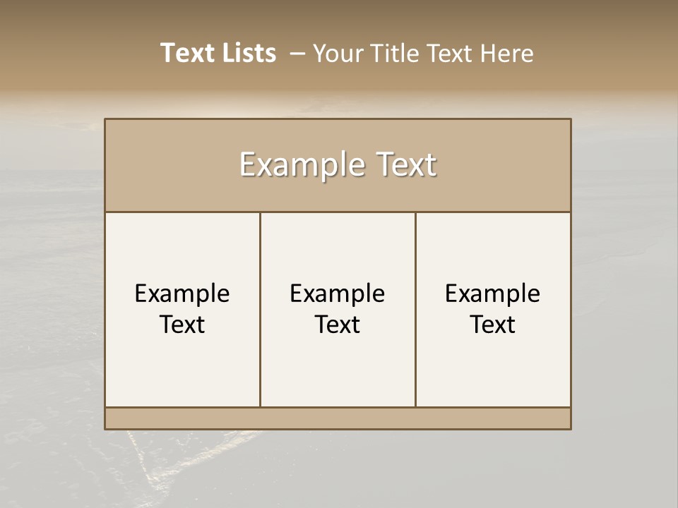 Horizon Orange Tropical PowerPoint Template