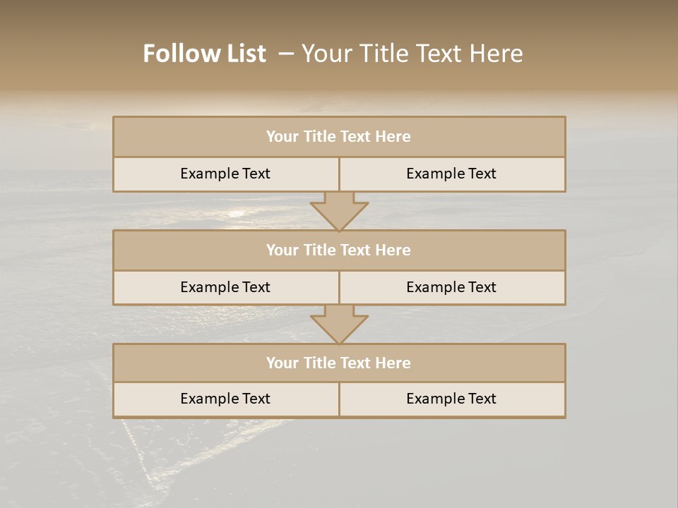 Horizon Orange Tropical PowerPoint Template